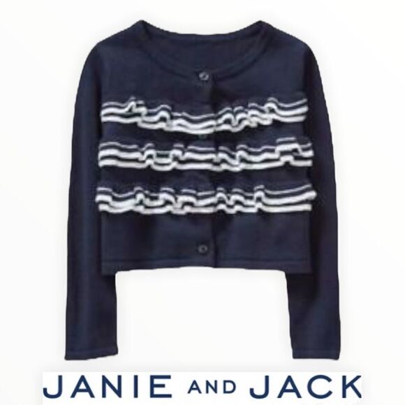 JANIE AND JACK | Navy | Baby Girl Cardigans - Picture 2 of 6
